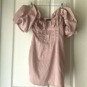 Mini silk dress